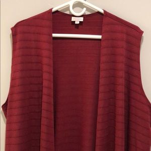Lularoe joy vest maroon